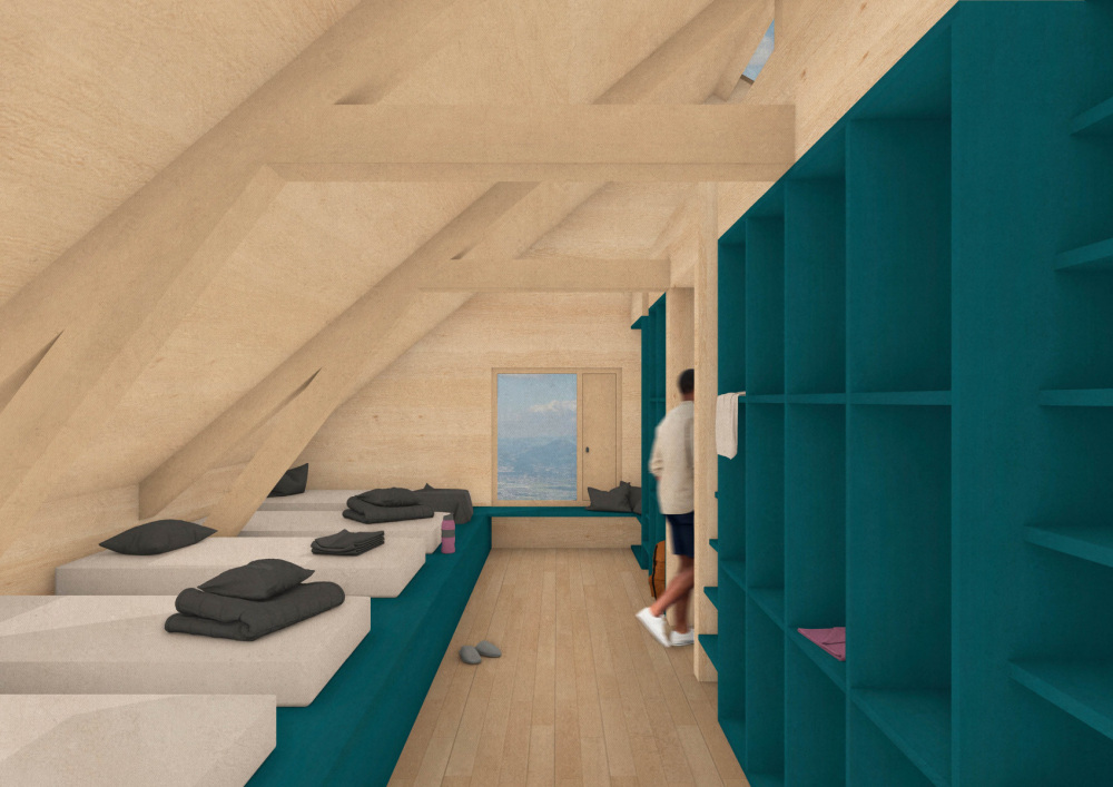 Perspektive-Bettenlager